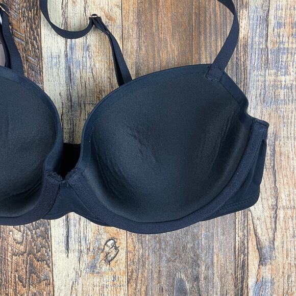 Savage X Fenty by Rihanna Women's 32C Caviar Black Soft N Savage Padded Demi Bra - Picture 12 of 16